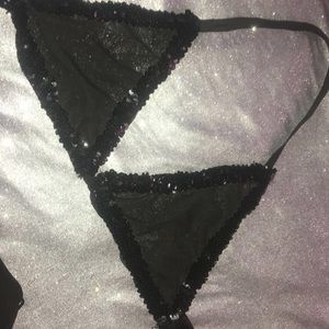 Black Sequin Bra Top RaveWear / Festival edm